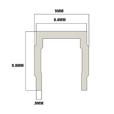 61-013-2 MODULAR SOLUTIONS PVC COVER PROFILE<BR>30 SERIES YELLOW, 8'